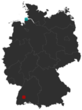 Deutschlandkarte: Wo liegt ?