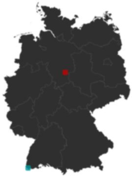 Deutschlandkarte: Wo liegt ?