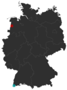 Deutschlandkarte: Wo liegt ?