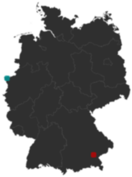 Deutschlandkarte: Wo liegt ?