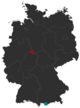 Deutschlandkarte: Wo liegt ?
