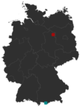 Deutschlandkarte: Wo liegt ?