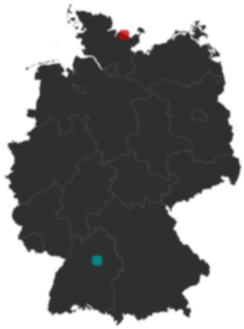Deutschlandkarte: Wo liegt ?