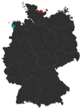 Deutschlandkarte: Wo liegt ?