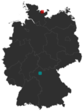 Deutschlandkarte: Wo liegt ?
