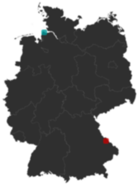 Deutschlandkarte: Wo liegt ?