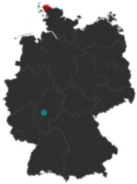 Deutschlandkarte: Wo liegt ?