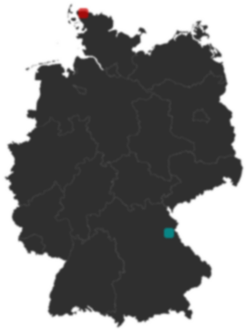 Deutschlandkarte: Wo liegt ?