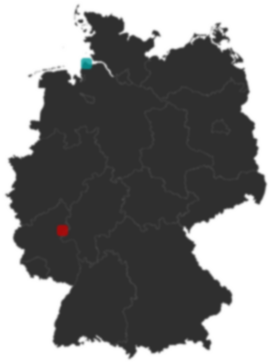Deutschlandkarte: Wo liegt ?