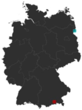 Deutschlandkarte: Wo liegt ?