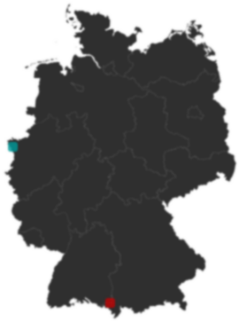 Deutschlandkarte: Wo liegt ?