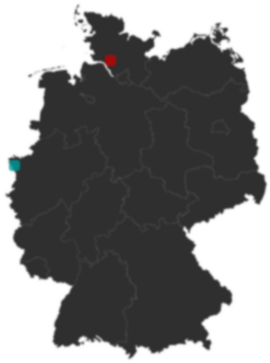Deutschlandkarte: Wo liegt ?
