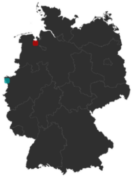 Deutschlandkarte: Wo liegt ?