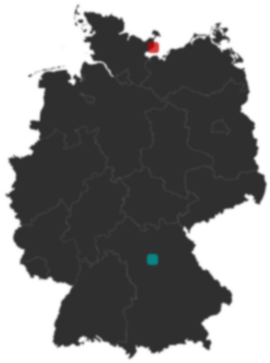 Deutschlandkarte: Wo liegt ?