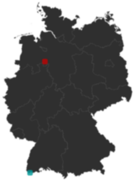 Deutschlandkarte: Wo liegt ?