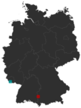 Deutschlandkarte: Wo liegt ?