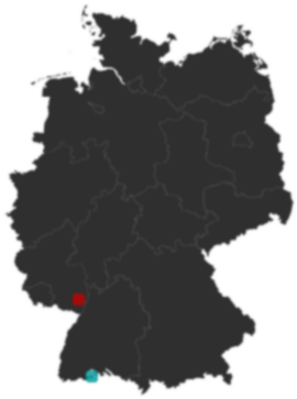 Deutschlandkarte: Wo liegt ?
