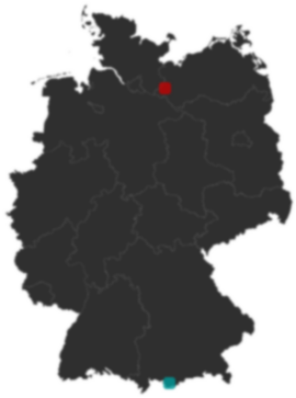 Deutschlandkarte: Wo liegt ?