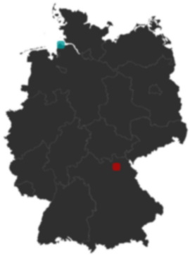 Deutschlandkarte: Wo liegt ?