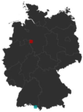 Deutschlandkarte: Wo liegt ?