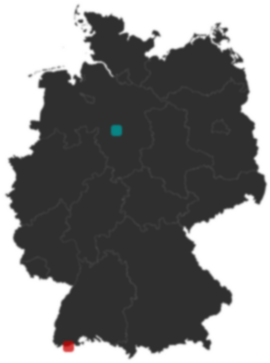 Deutschlandkarte: Wo liegt ?
