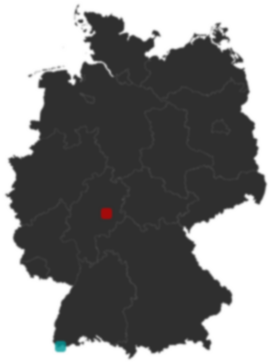 Deutschlandkarte: Wo liegt ?