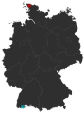Deutschlandkarte: Wo liegt ?