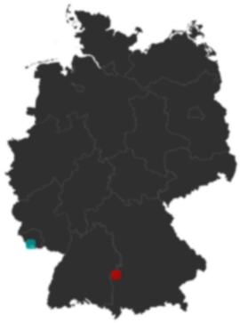 Deutschlandkarte: Wo liegt ?