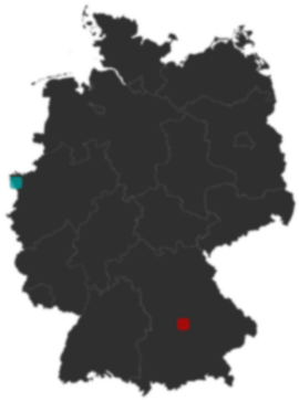 Deutschlandkarte: Wo liegt ?