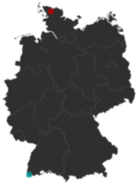 Deutschlandkarte: Wo liegt ?