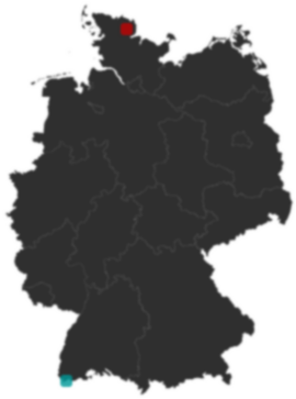 Deutschlandkarte: Wo liegt ?