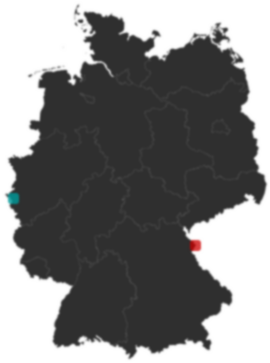 Deutschlandkarte: Wo liegt ?