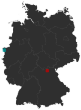 Deutschlandkarte: Wo liegt ?