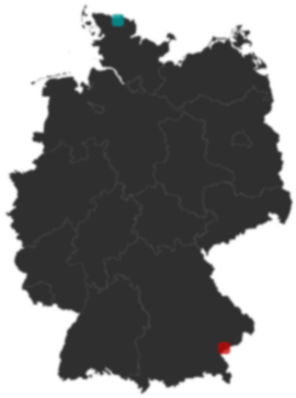 Deutschlandkarte: Wo liegt ?