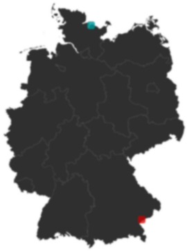 Deutschlandkarte: Wo liegt ?