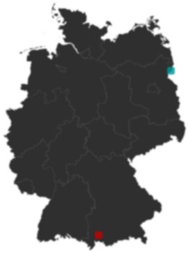 Deutschlandkarte: Wo liegt ?