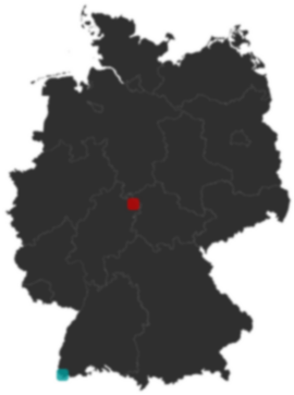 Deutschlandkarte: Wo liegt ?
