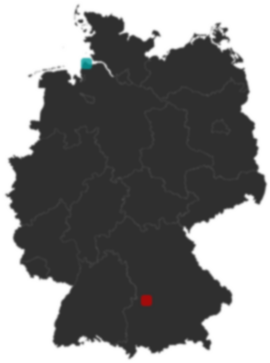 Deutschlandkarte: Wo liegt ?