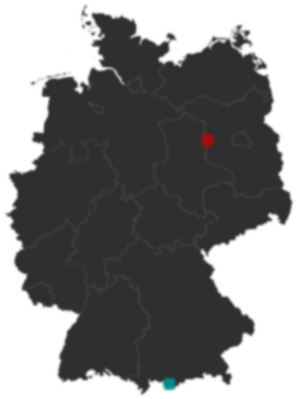 Deutschlandkarte: Wo liegt ?