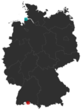 Deutschlandkarte: Wo liegt ?