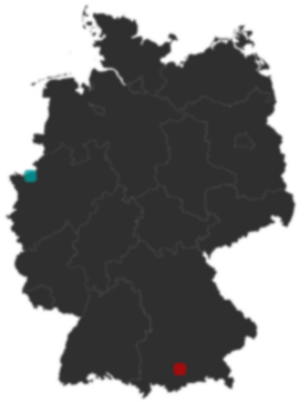 Deutschlandkarte: Wo liegt ?