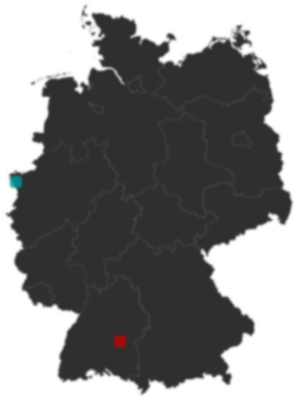 Deutschlandkarte: Wo liegt ?