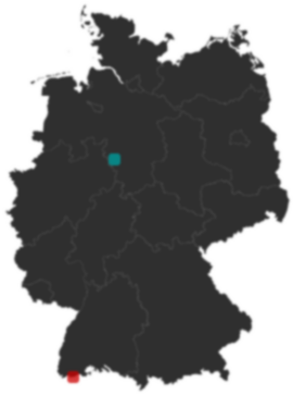 Deutschlandkarte: Wo liegt ?