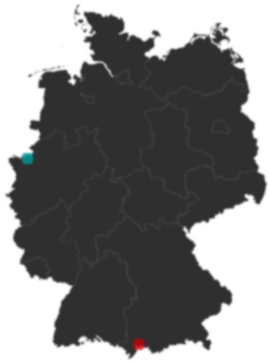 Deutschlandkarte: Wo liegt ?