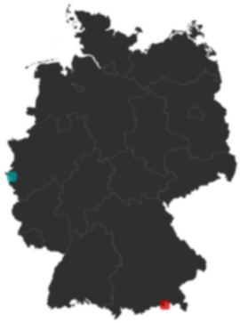 Deutschlandkarte: Wo liegt ?