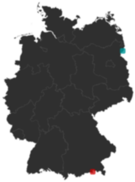 Deutschlandkarte: Wo liegt ?