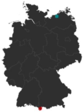 Deutschlandkarte: Wo liegt ?