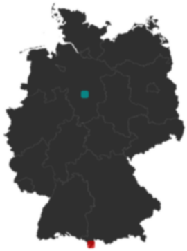 Deutschlandkarte: Wo liegt ?