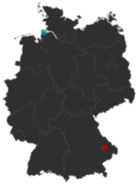 Deutschlandkarte: Wo liegt ?