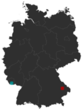 Deutschlandkarte: Wo liegt ?